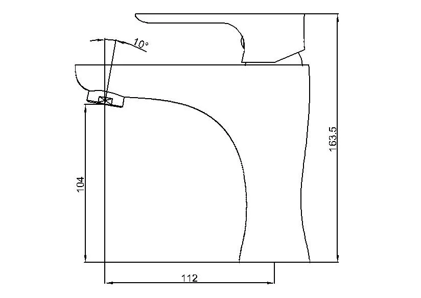 Chrome Plated White Printing Morden New Basin Mixer Faucet