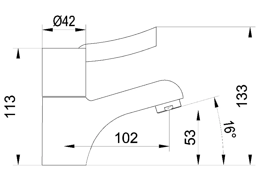 Chrome Single Lever Brass Sequential Basin Mixer Faucet