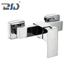 Chrome Square One Handle Bathroom Shower Mixer Faucet