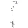 Chrome Stainless Steel Bar Bathroom Rain Shower Set