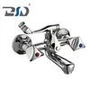 Chrome Zinc Handle Brass Classic Double Handle Bath Faucet (BSD-9103)