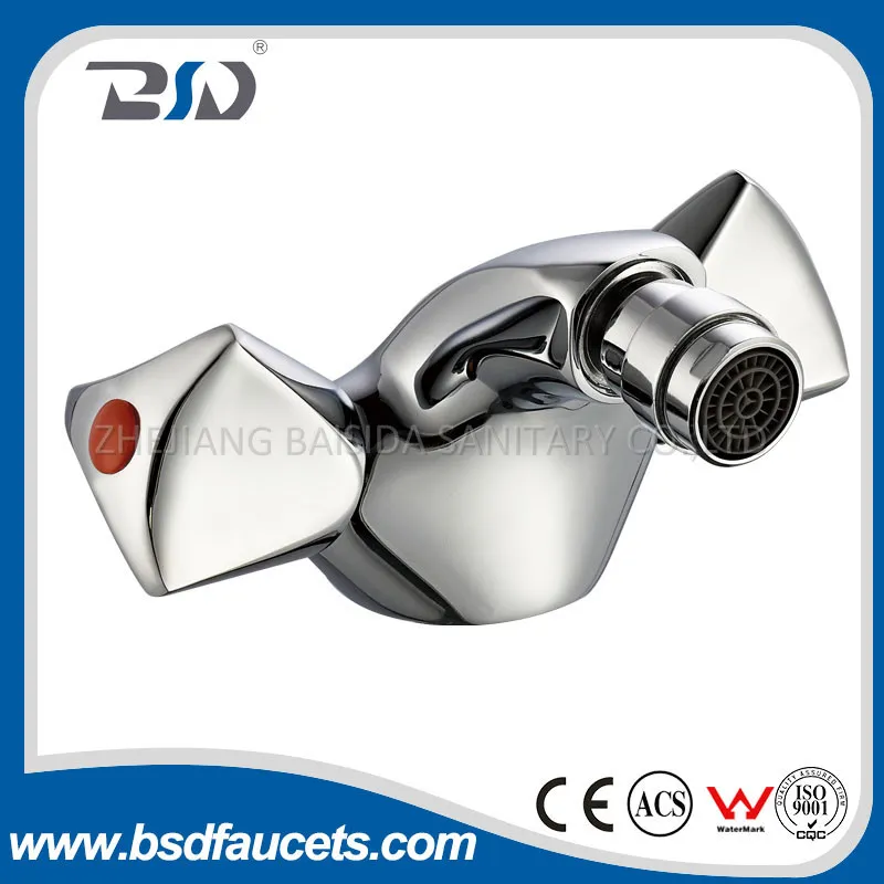 Classic Style Cheap Price Dual Handle Brass Chrome Bidet Faucet
