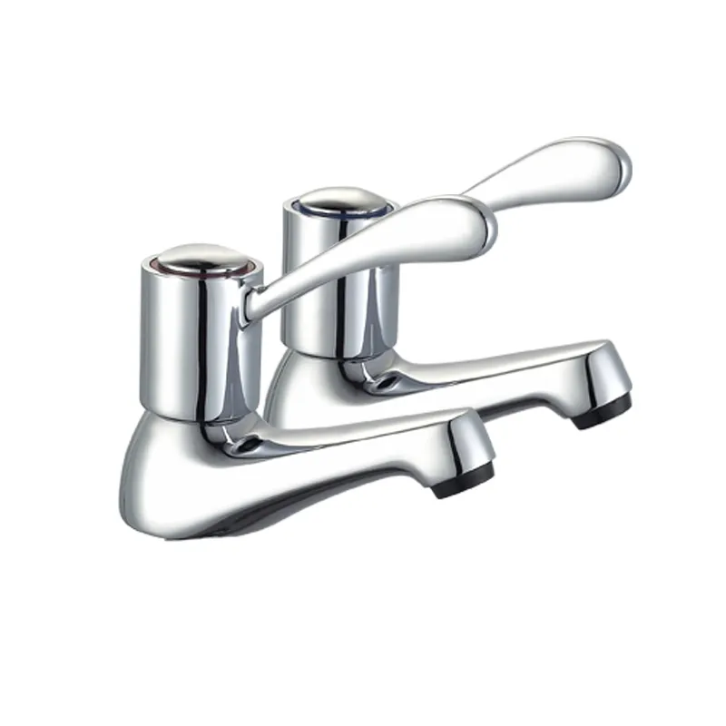 Cold Hot Deck Mounted Bath Taps