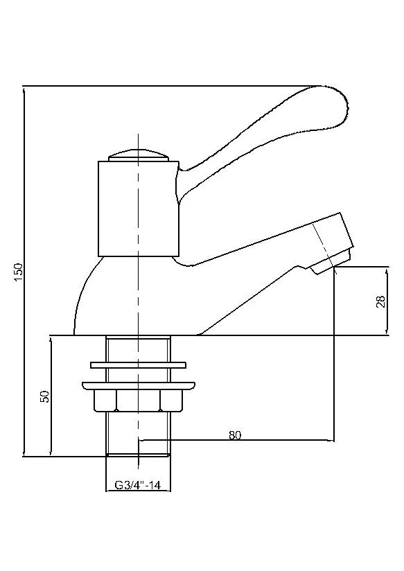 Cold Hot Deck Mounted Bath Taps