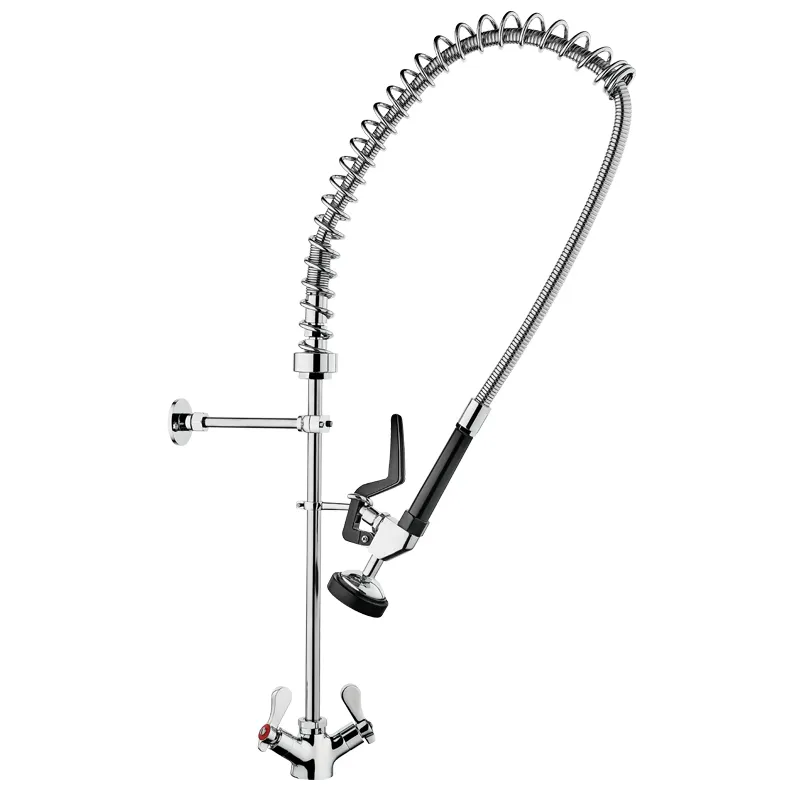 Commercial Pre-Rinse Kitchen Faucet with High Pressure Spray