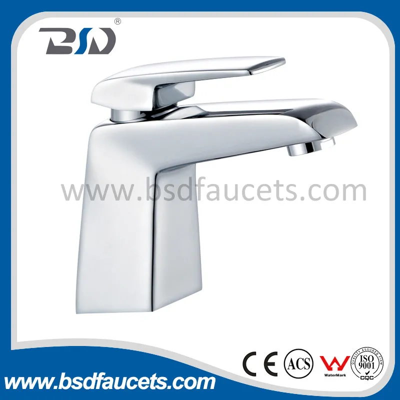 Deck Mount Brass Bathroom Basin Sink Mixer Faucet Chrome Watermarked
