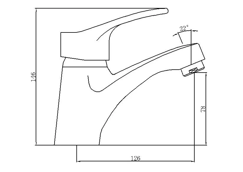 Deck Mounted Brass Basin Mixer with Chrome Surface