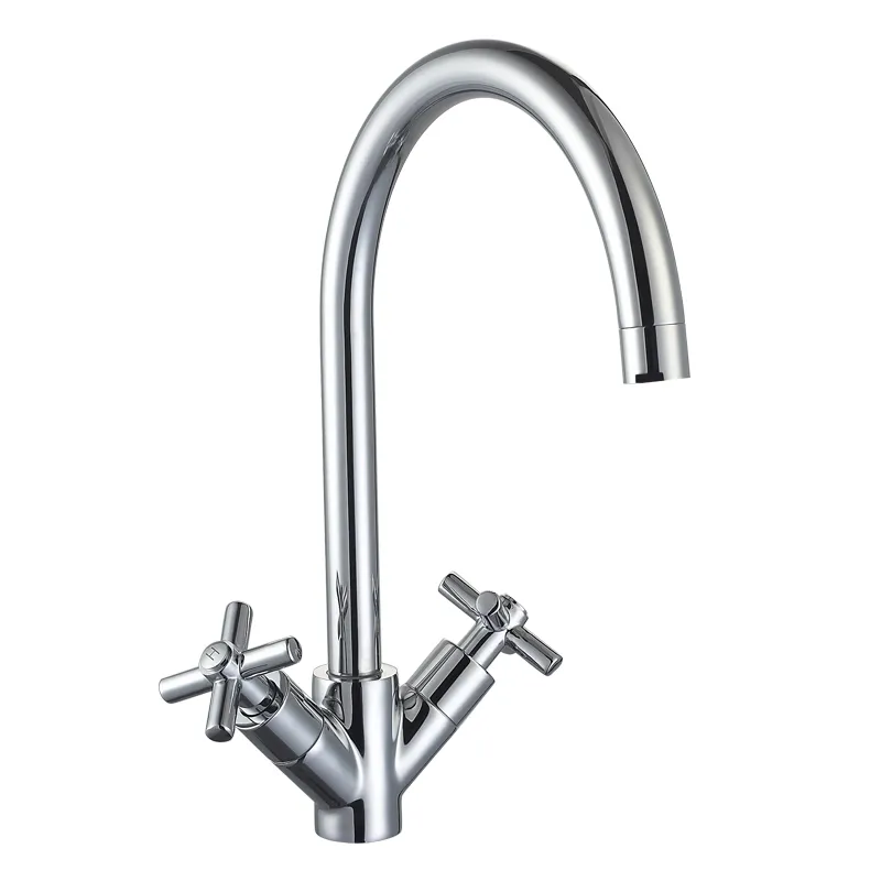 Deck Mounted Dual Handle Kitchen Faucets for UK Market
