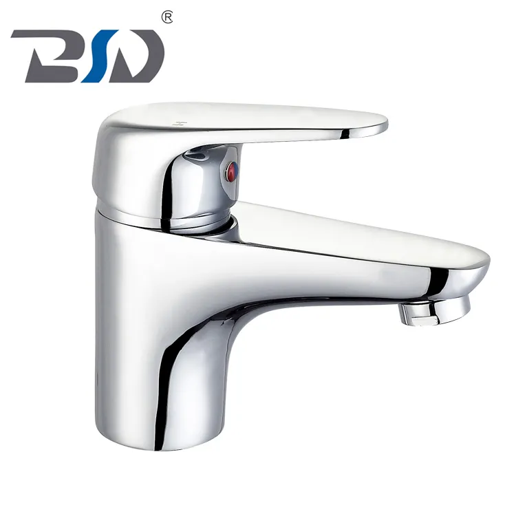 Deck Mounted Hot Cold Water Bathroom Basin Tap
