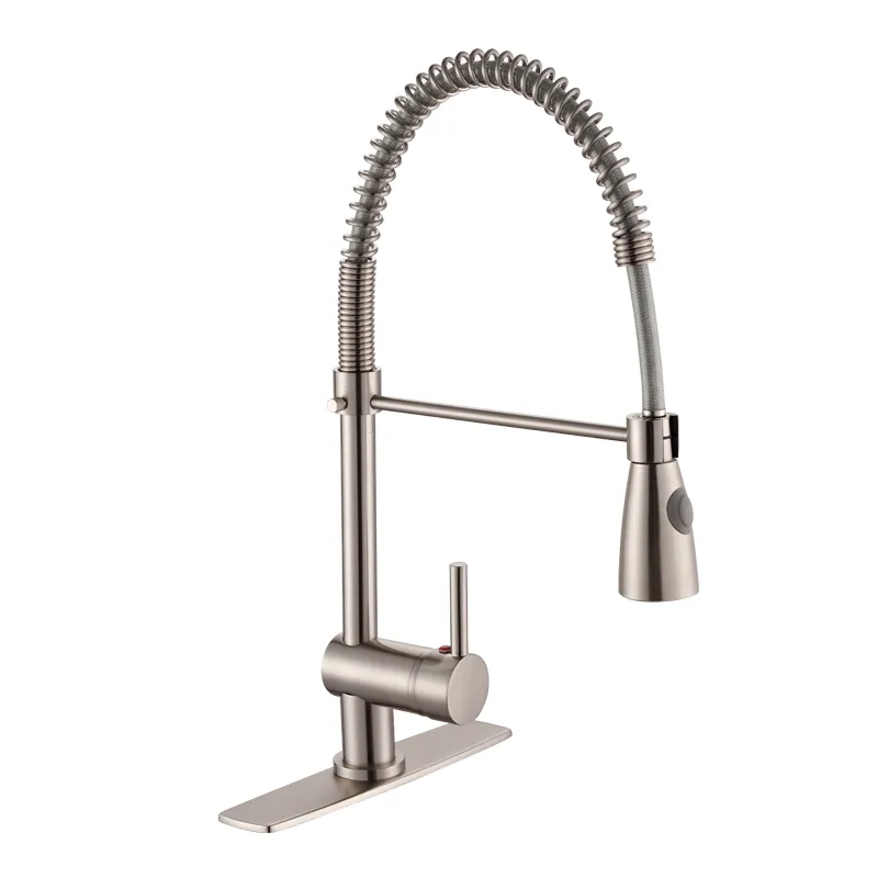 Deck Mounted Pull Down Sprayer Sink Mixer