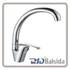 Deck Mounted Sink Faucet Chrome Single Handle Mixer Kitchen Faucet
