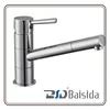 Deck Mounted Waterfall Single Handle Mixer Chrome Sink Kitchen Faucet