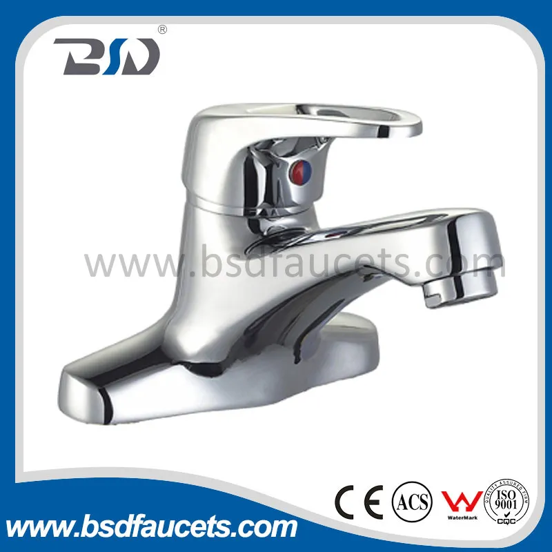 Double Hole Deck Mounted Brass Wash Basin Faucet
