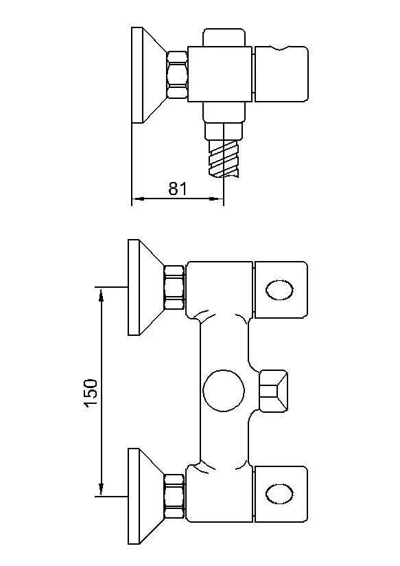 Dual Brass Handle Bath & Shower Faucet