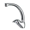 Durable Brass High Swan Neck Chrome Kitchen Faucet