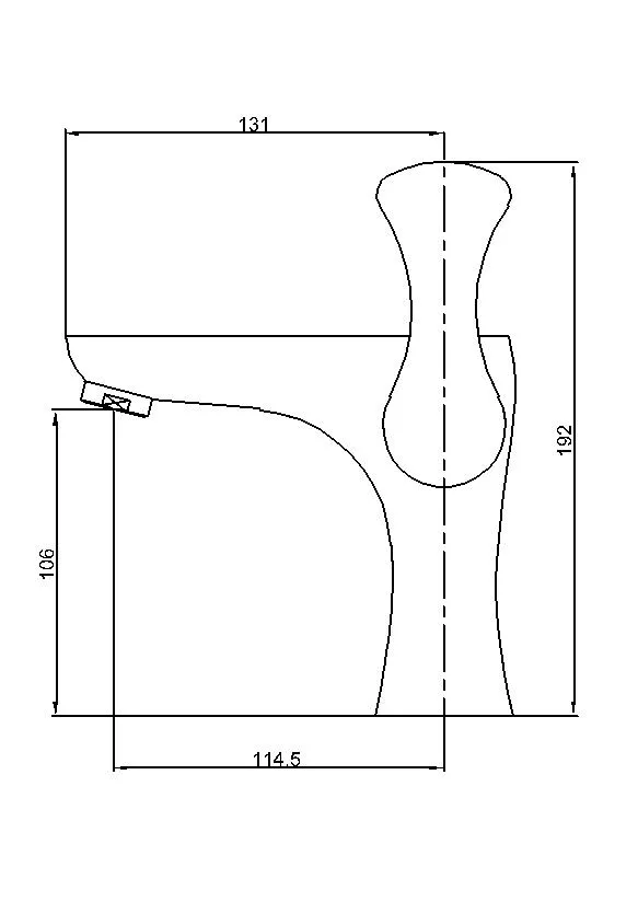 Durable Brass Side Lever Water Luxury Saving Royal Basin Faucets