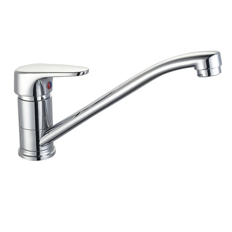 Economic Brass Kitchen Mixer with Swivelling Spout