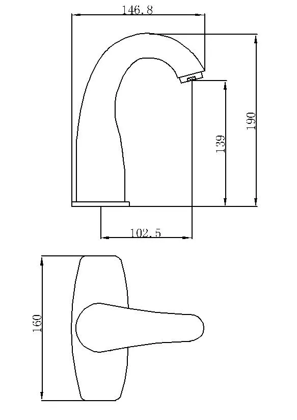 Electronic Powered Automatic Touchless Sensor Faucet Polished Chrome Basin Tap