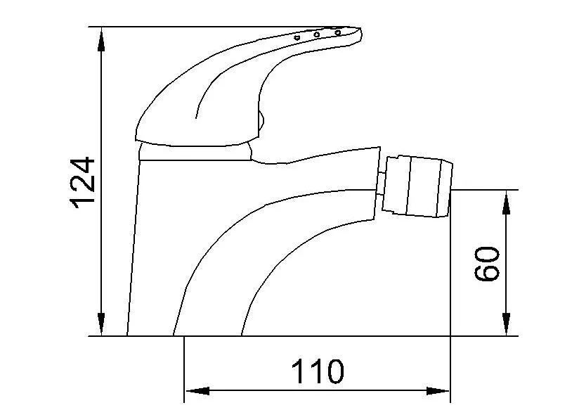 European-Style Sanitary Ware Bathroom Water Bidet Faucet for Toilet