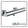 Exposed Wall Mounted Brass Bathroom Thermostatic Mixer Dual Handle Thermostatic Shower Faucet