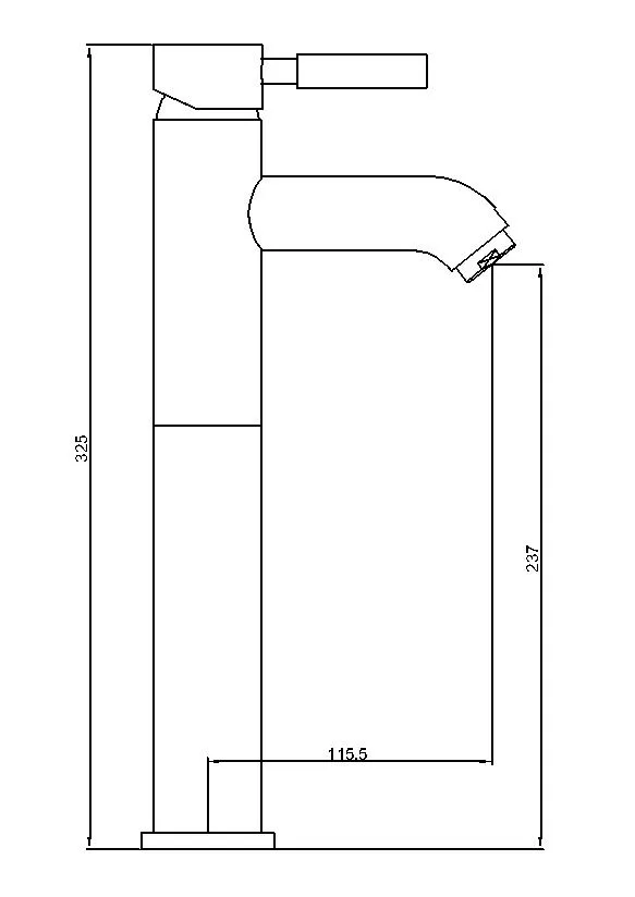 Extended Single Lever Mono Basin Mixer