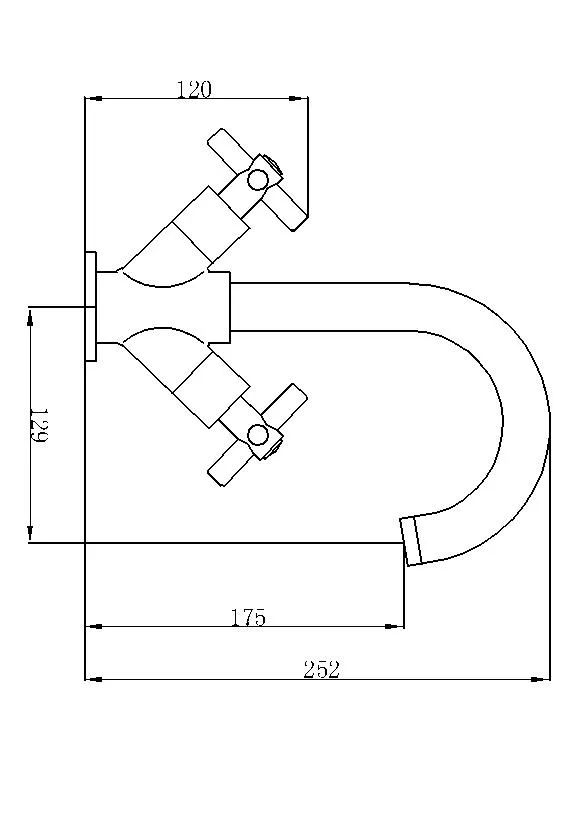 Fancy Durable Brass Long Spout Basin Faucet for Water Basin