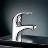 Hot Cold Water Tap Chrome Brass Single Lever Basin Mixer