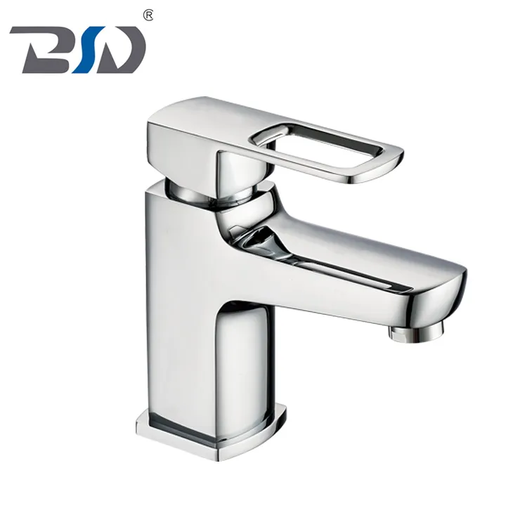 Household Copper Single Handle Mixer Chrome Small Basin Faucet