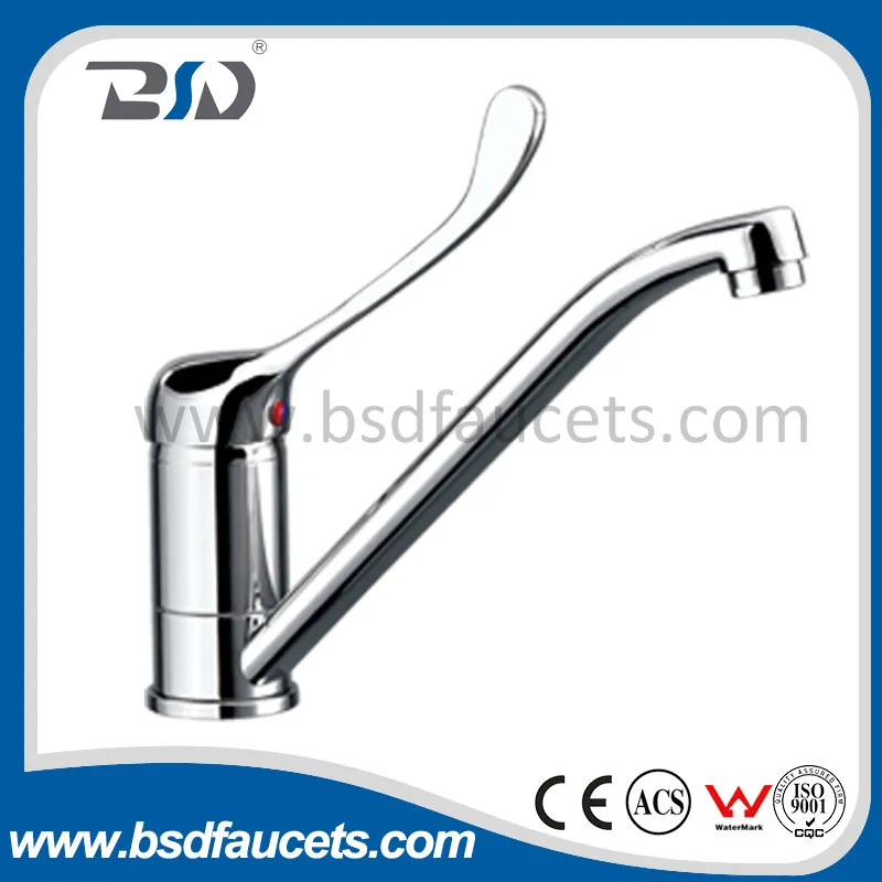 Long Lever Brass Sink Faucet for Hospital Hospital Mixers
