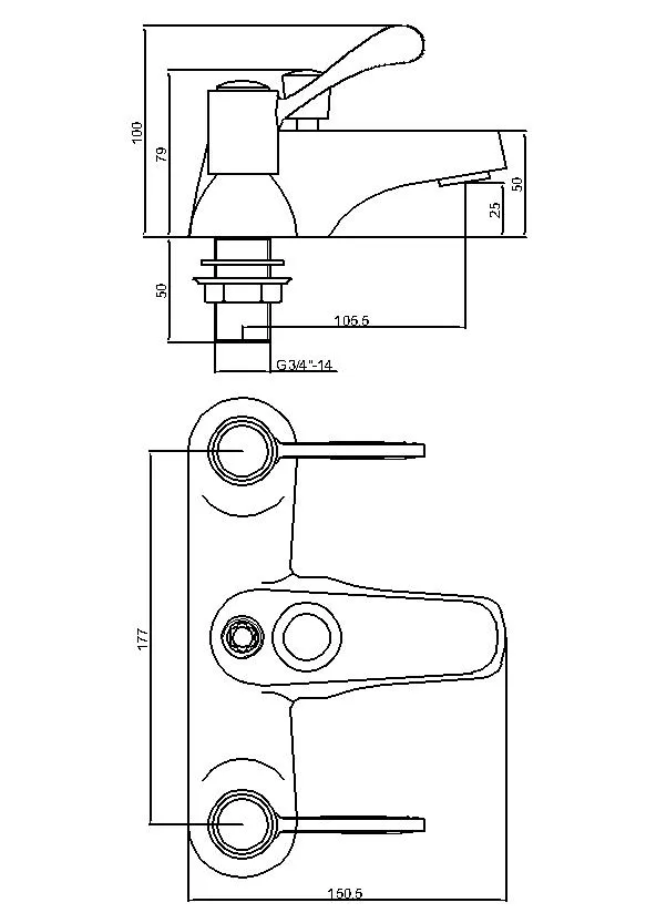 Low Pressure Faucet Modern Bath Shower Mixer with Handshower Set