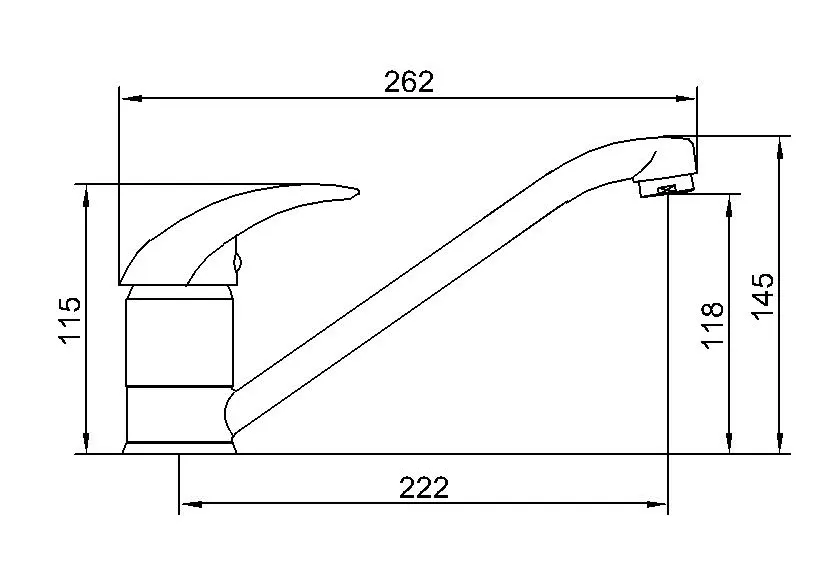 Low Price Lead Free Sink Mixer with Long Swiveling Spout