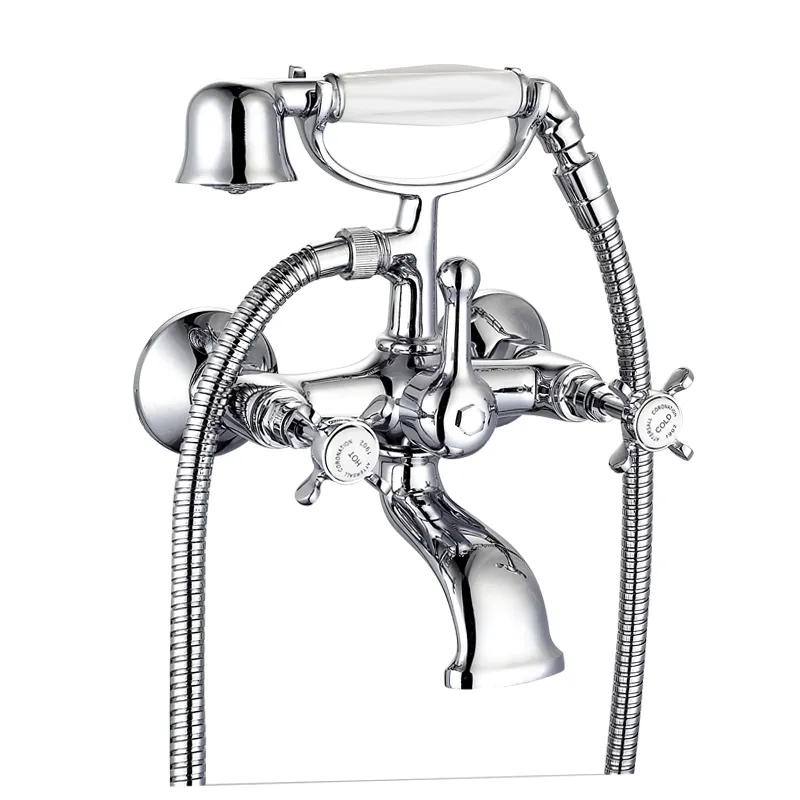 Luxury Brass Bath Shower Faucets with Brass Handset