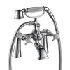 Luxury Brass Pillar Mounted Bath Shower Faucets
