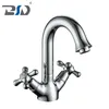 Luxury Classic Chrome Plated Kitchen Mixer Brass Dual Handle Sink Faucet