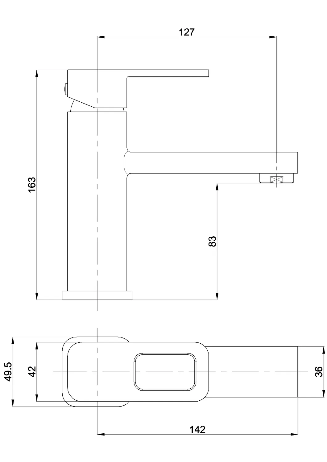 Manufacturer Supply Brass Single Lever Basin Faucet