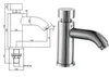 Manufacturer Supply Time Delay Brass Chrome Plated Push Button Tap