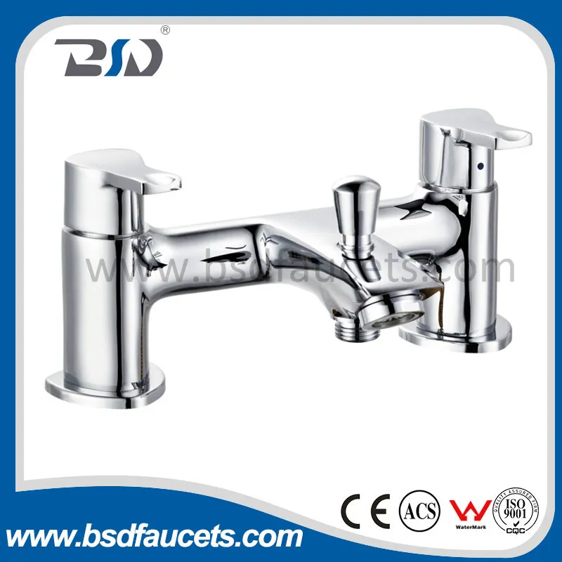 Modern Bathroom Deck Mounted Bath Shower Mixer Brass Chromed