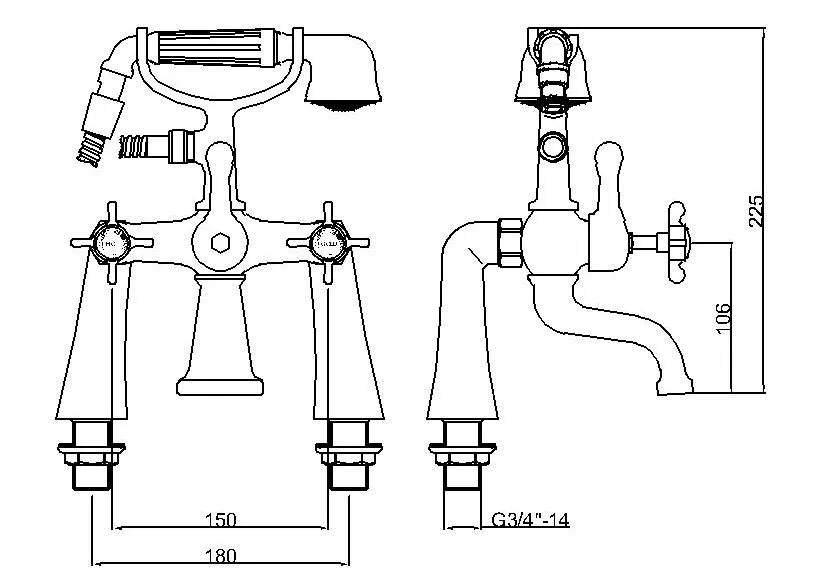 Modern Bathroom Shower Set Bathtub Mixer Shower Chrome Bath Faucet