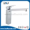 Modern Brass Square Chrome Deck Mounted Basin Faucet Watermark Approved
