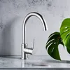 Modern Chromed Brass Single Lever Sink Watermark Kitchen Mixer Faucet