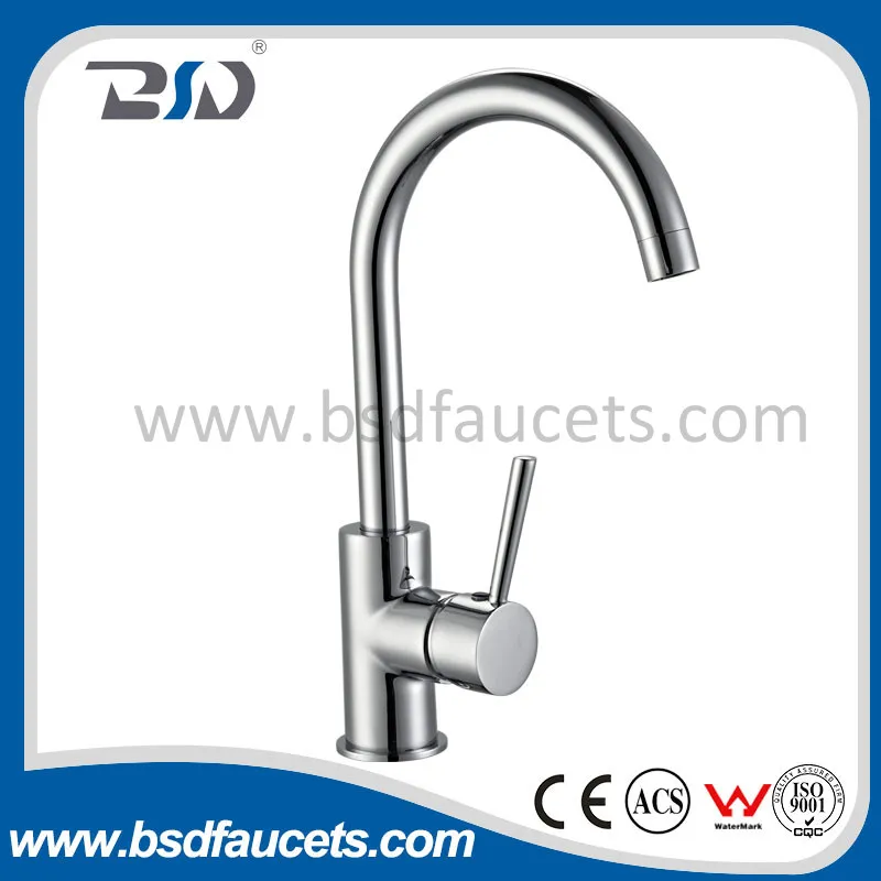 Modern European Style Watermark Single Handle Mixer Kithcen Sink Faucet
