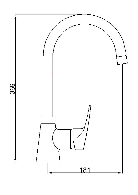 New Brass Chrome Deck Mounted Kitchen Faucet