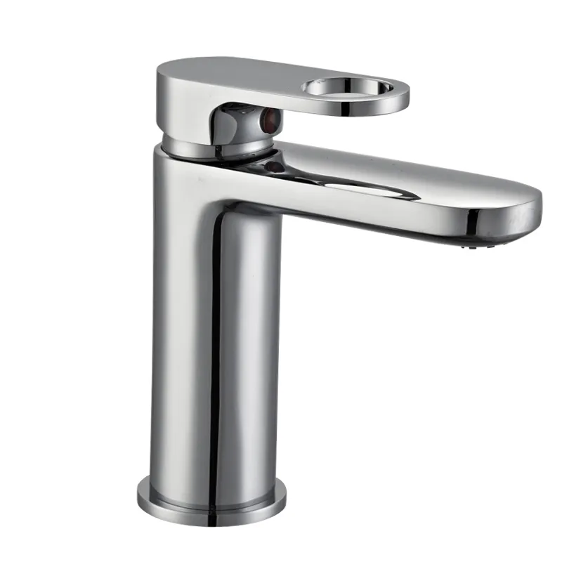 Polish Chrome Single Hole Handle Basin Faucet