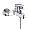 Polishing Chrome Plated Wall Mount Single Handle Bath Sink Faucet