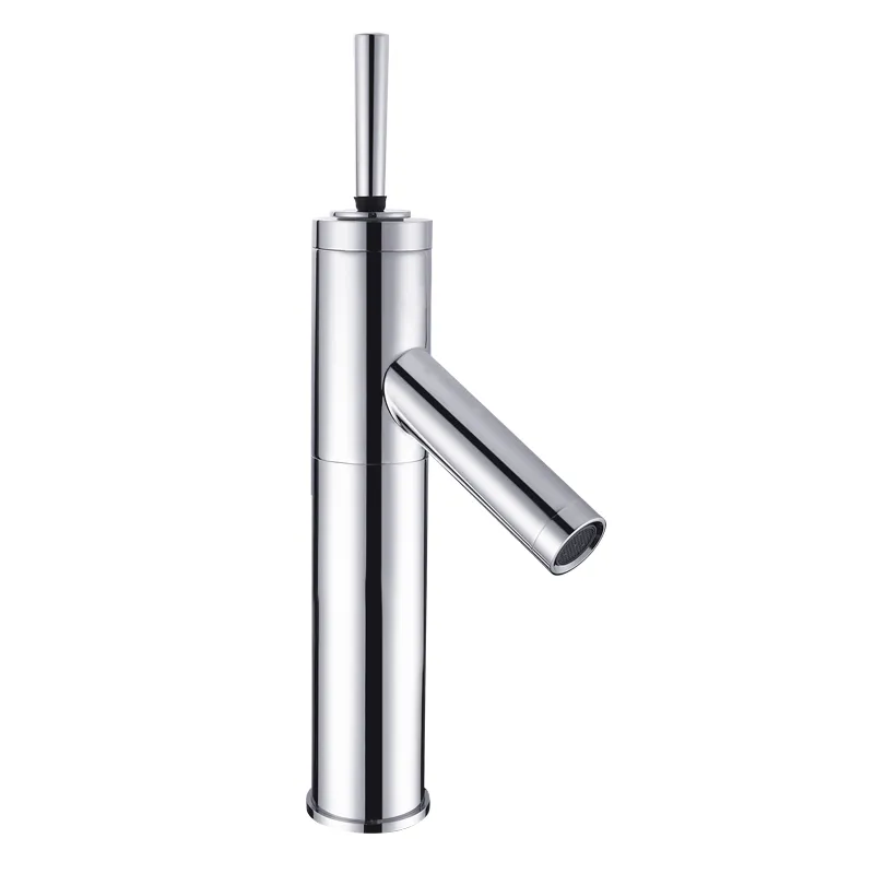 Popular Brass Body Bathroom Water Joystick Handle Basin Faucet