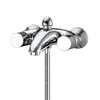 Popular Design Heavy Double Brass Handle Bath Mixer