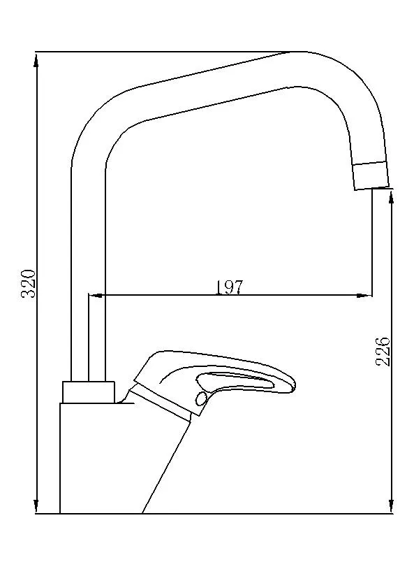 Popular H59 Brass Hot Cold Water Kitchen Mixer