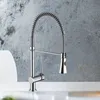 Pull Down Kitchen Faucet with Retractable Pull out Swivel Spout