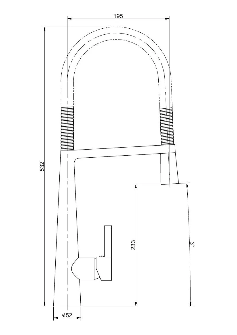 Pull-out Hot Cold Spray Kitchen Faucet Brass Mixer Tap