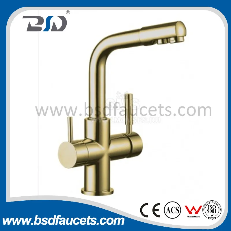 Pure Water Filter Mixer 3-Way Bronze Brass Kitchen Sink Faucet